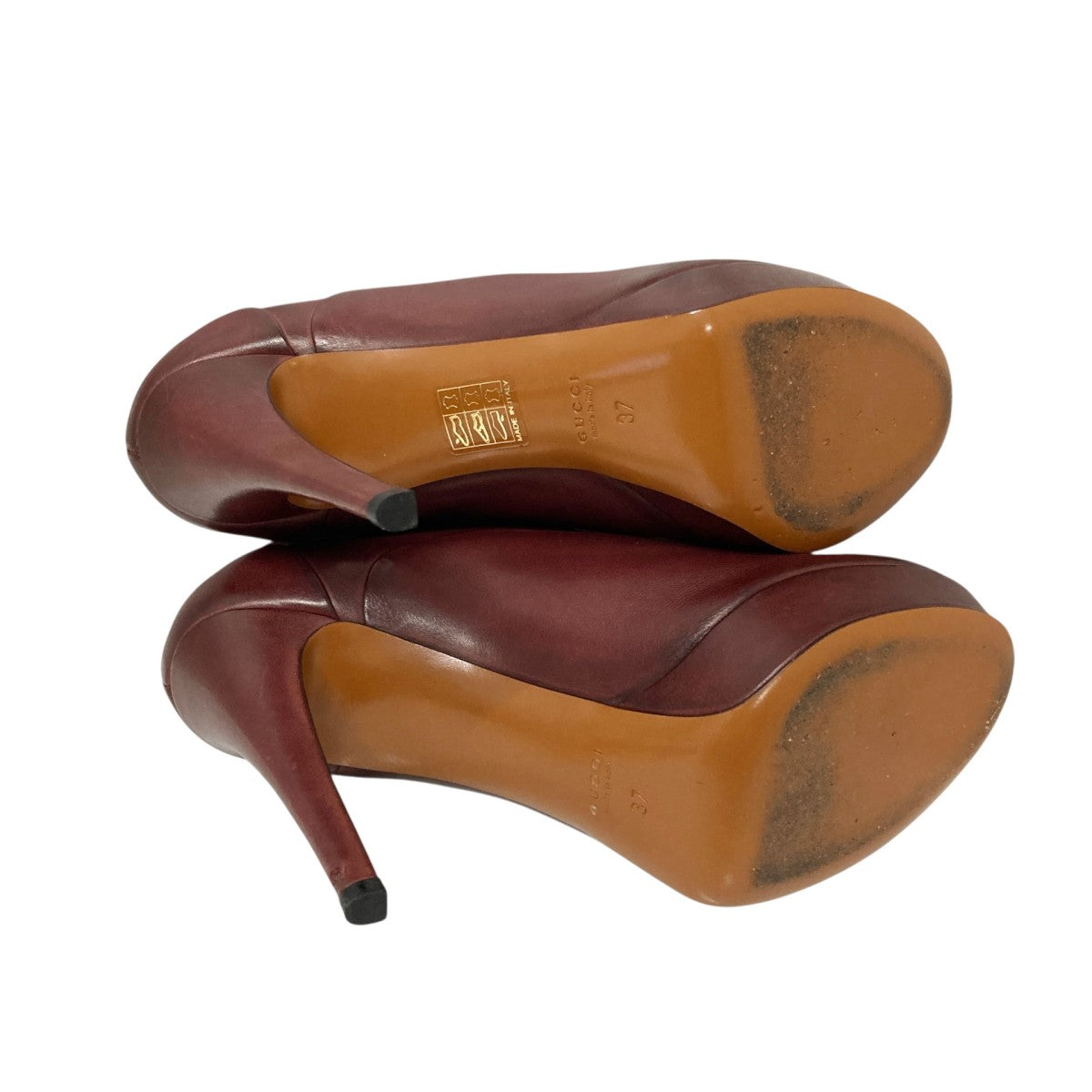 GUCCI(グッチ) ハイヒールパンプス297391 297391 バーガンディー