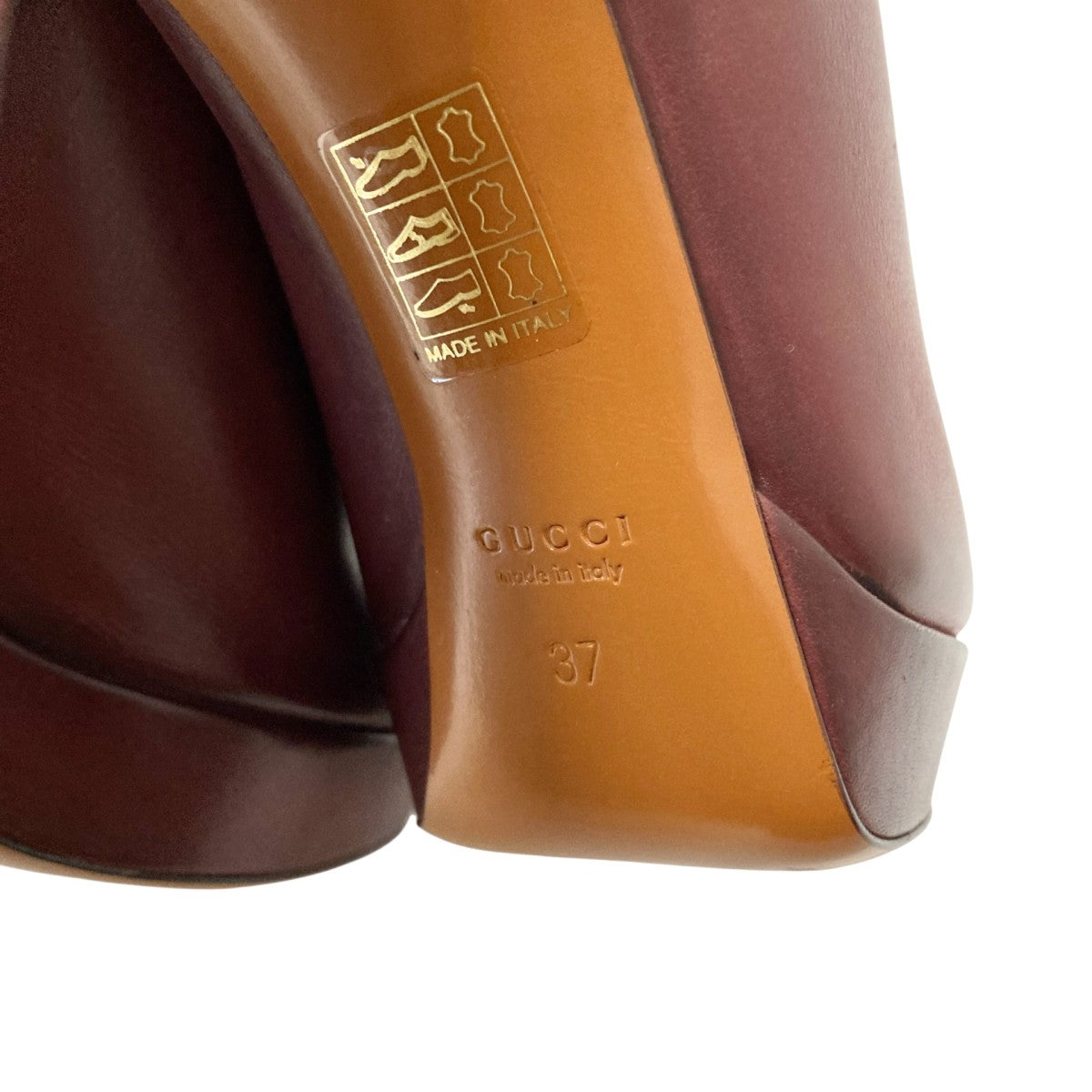 GUCCI(グッチ) ハイヒールパンプス297391 297391 バーガンディー