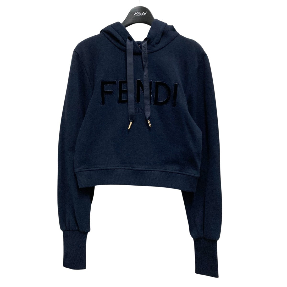 FENDI クロップド プルオーバーパーカーFS7516 AJ0U 古着・中古-1枚目のアイテム画像