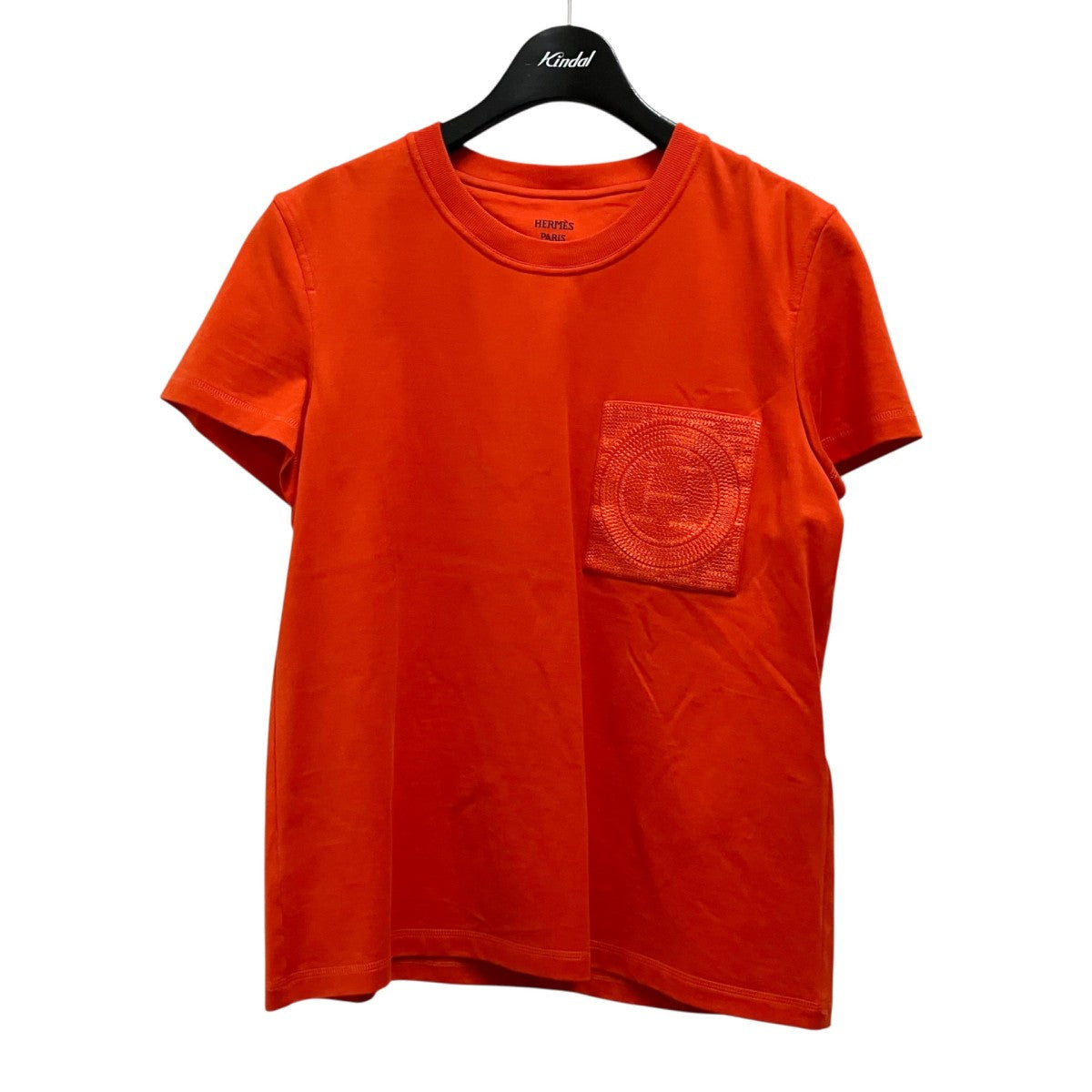 HERMES モザイク胸ポケットTシャツ3H4614DL 古着・中古-1枚目のアイテム画像