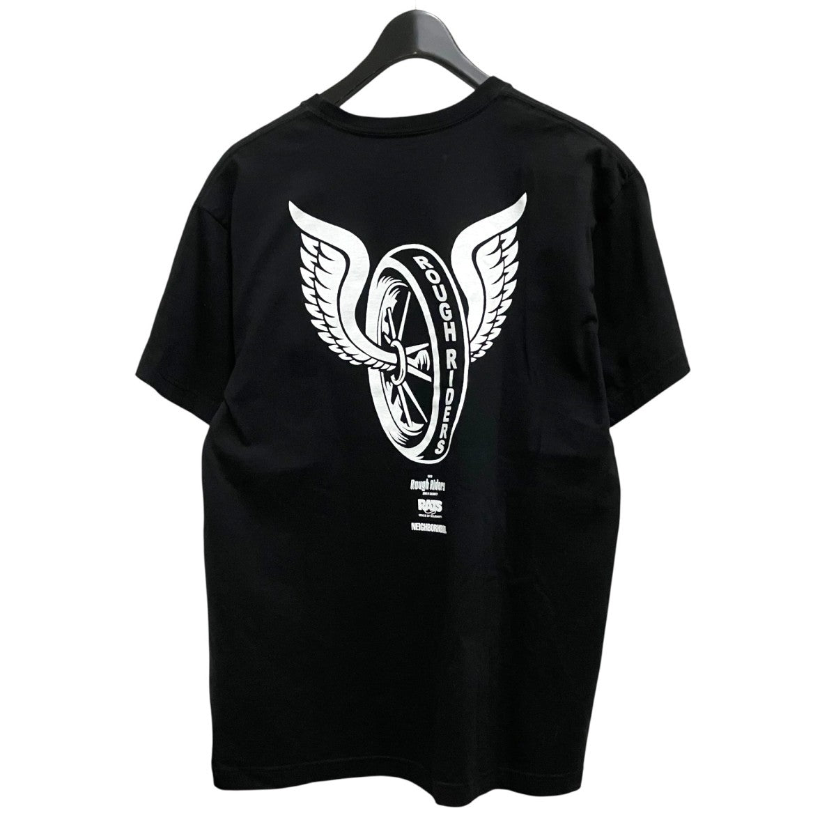 NEIGHBORHOOD×RATS TOKYO ROUGH RIDERS T半袖Tシャツ ブラック サイズ