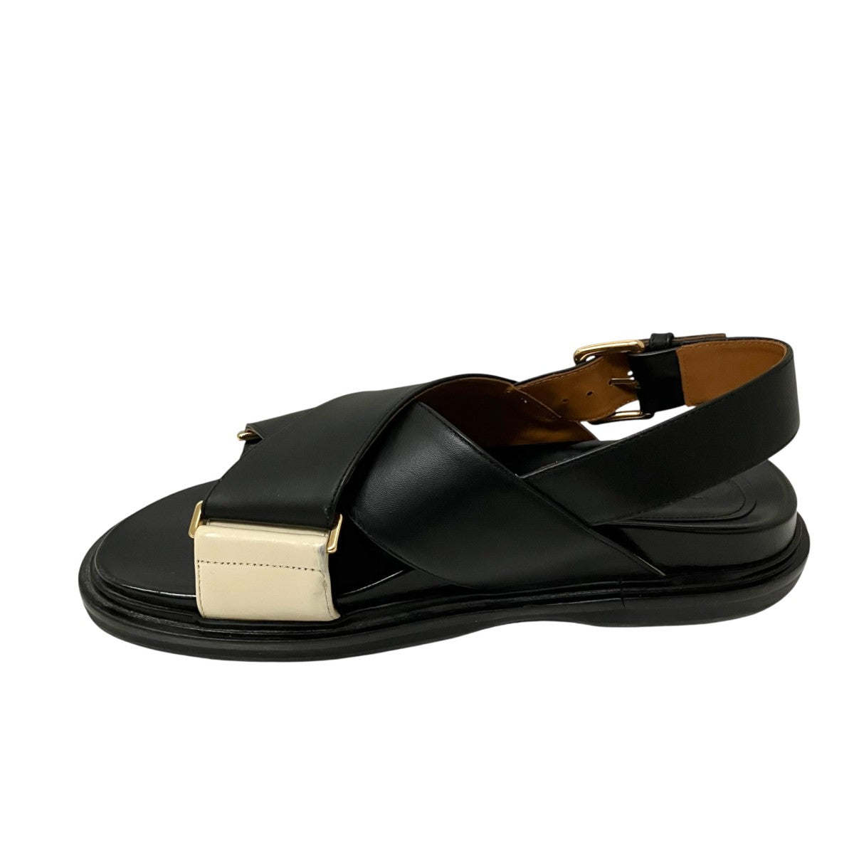 MARNI レザー クリスクロスサンダル 古着・中古-4枚目のアイテム画像