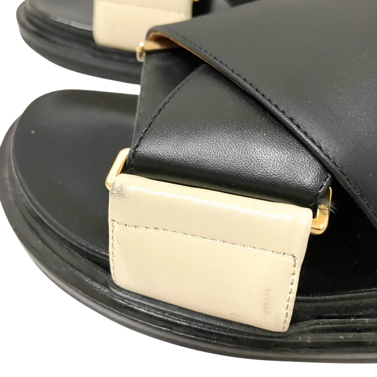 MARNI レザー クリスクロスサンダル 古着・中古-5枚目のアイテム画像