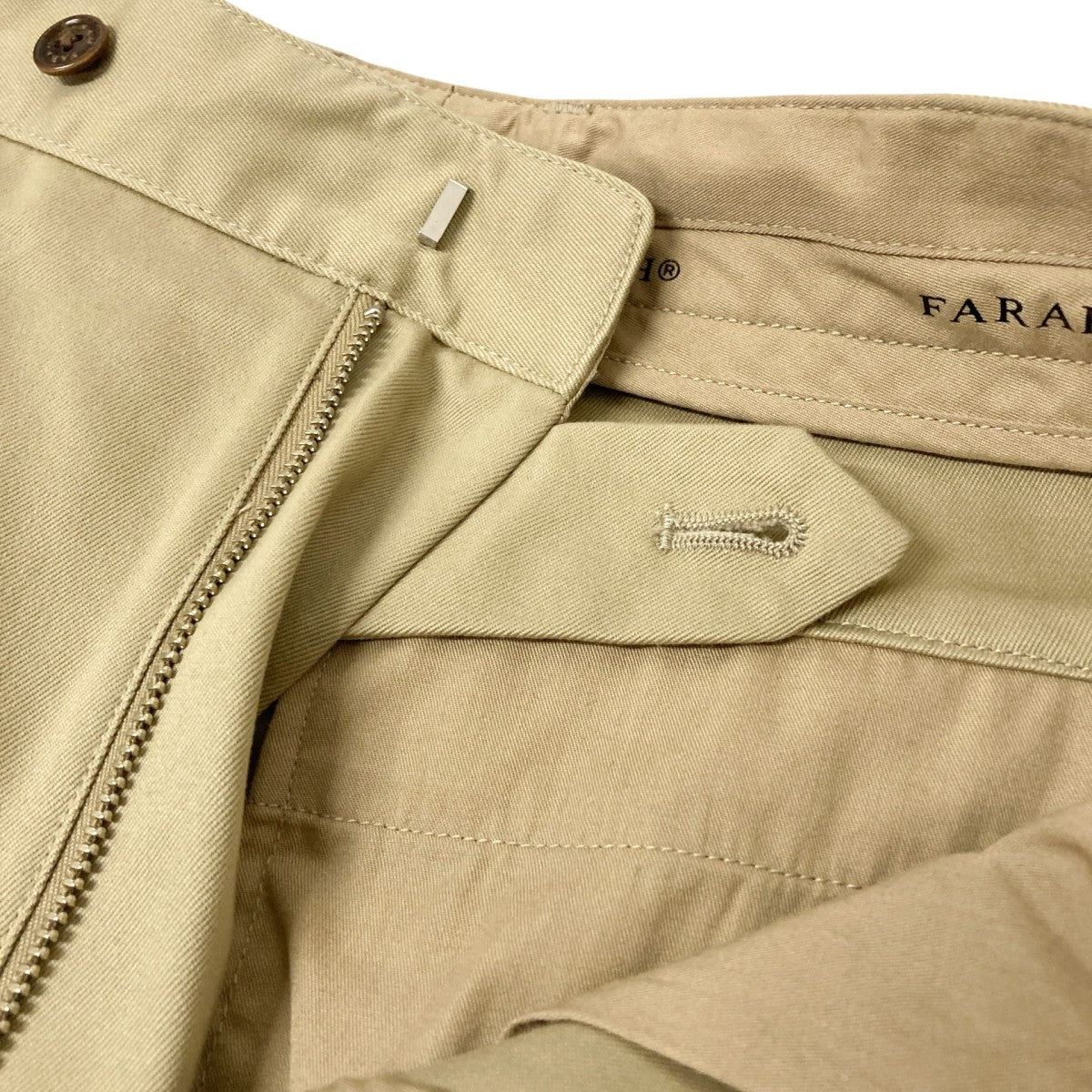 FARAH Out Tuck Wide Tapered PantsテーパードパンツFR0501 M4001 古着・中古-4枚目のアイテム画像