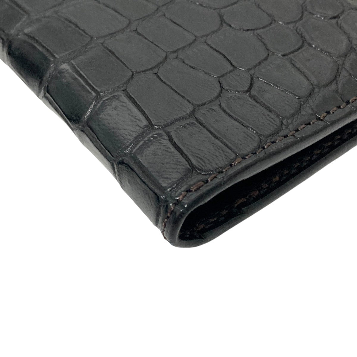 WILDSWANS(ワイルドヅワンジ) KOHRINクロコダイル長財布 ブラック