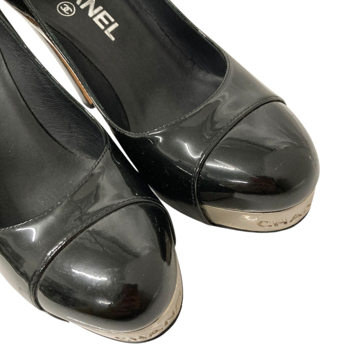 CHANEL パテントレザーパンプスA G27049 古着・中古-7枚目のアイテム画像