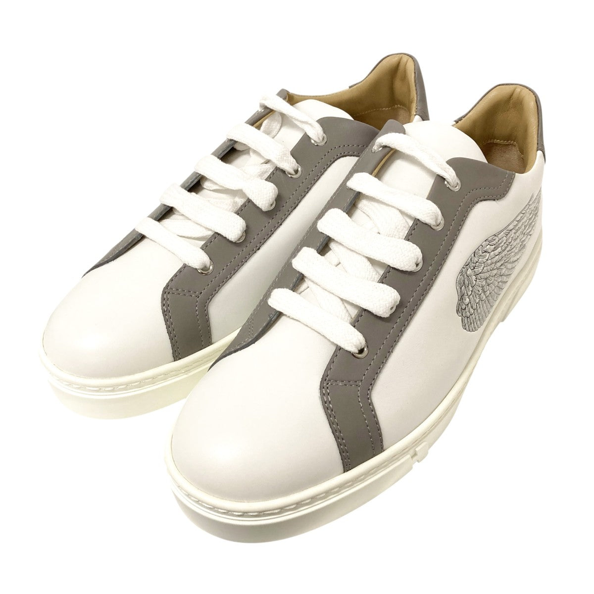 HERMES ヴェルヴェットローカットスニーカー192513ZH 古着・中古-1枚目のアイテム画像