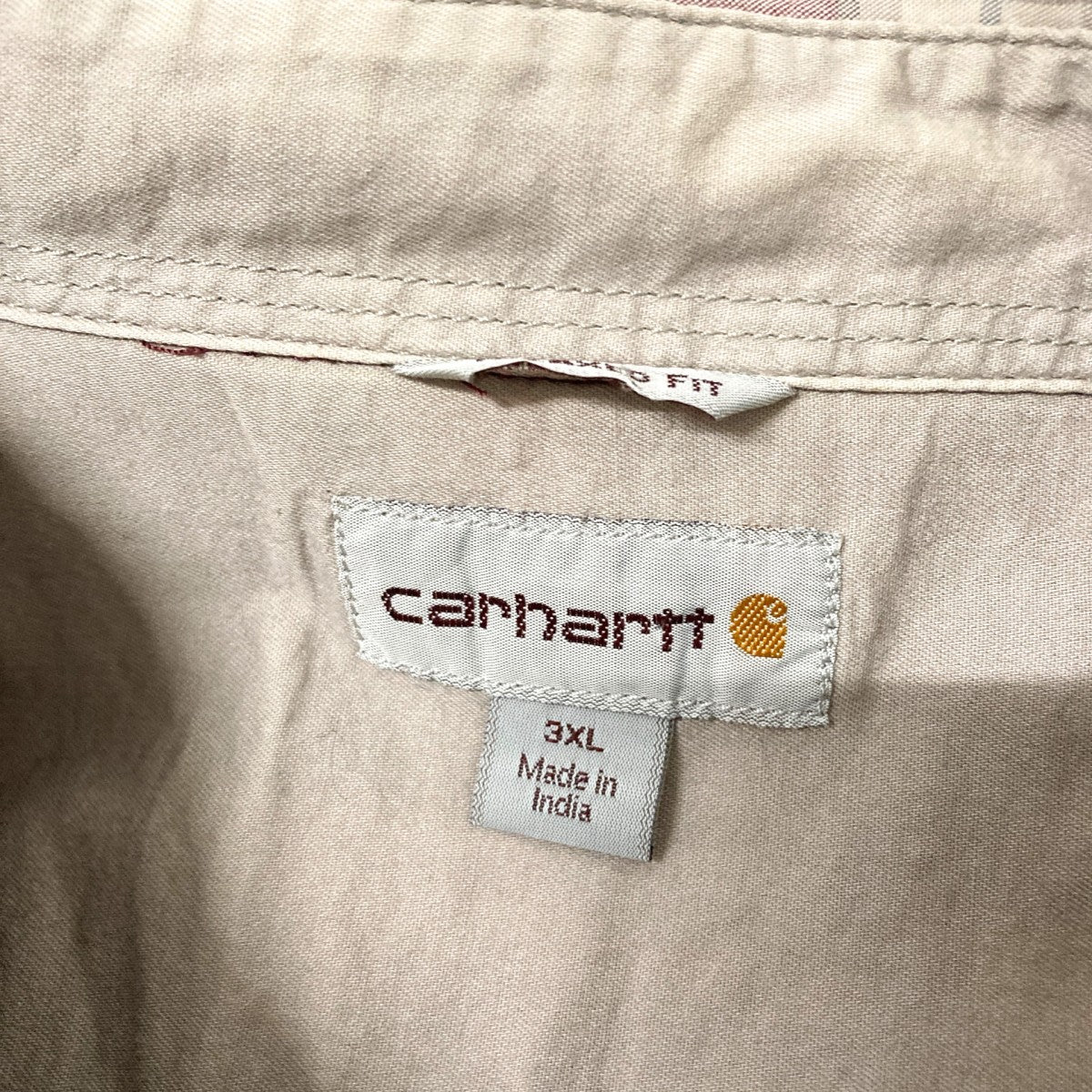 CarHartt チェックシャツ101750 古着・中古-4枚目のアイテム画像
