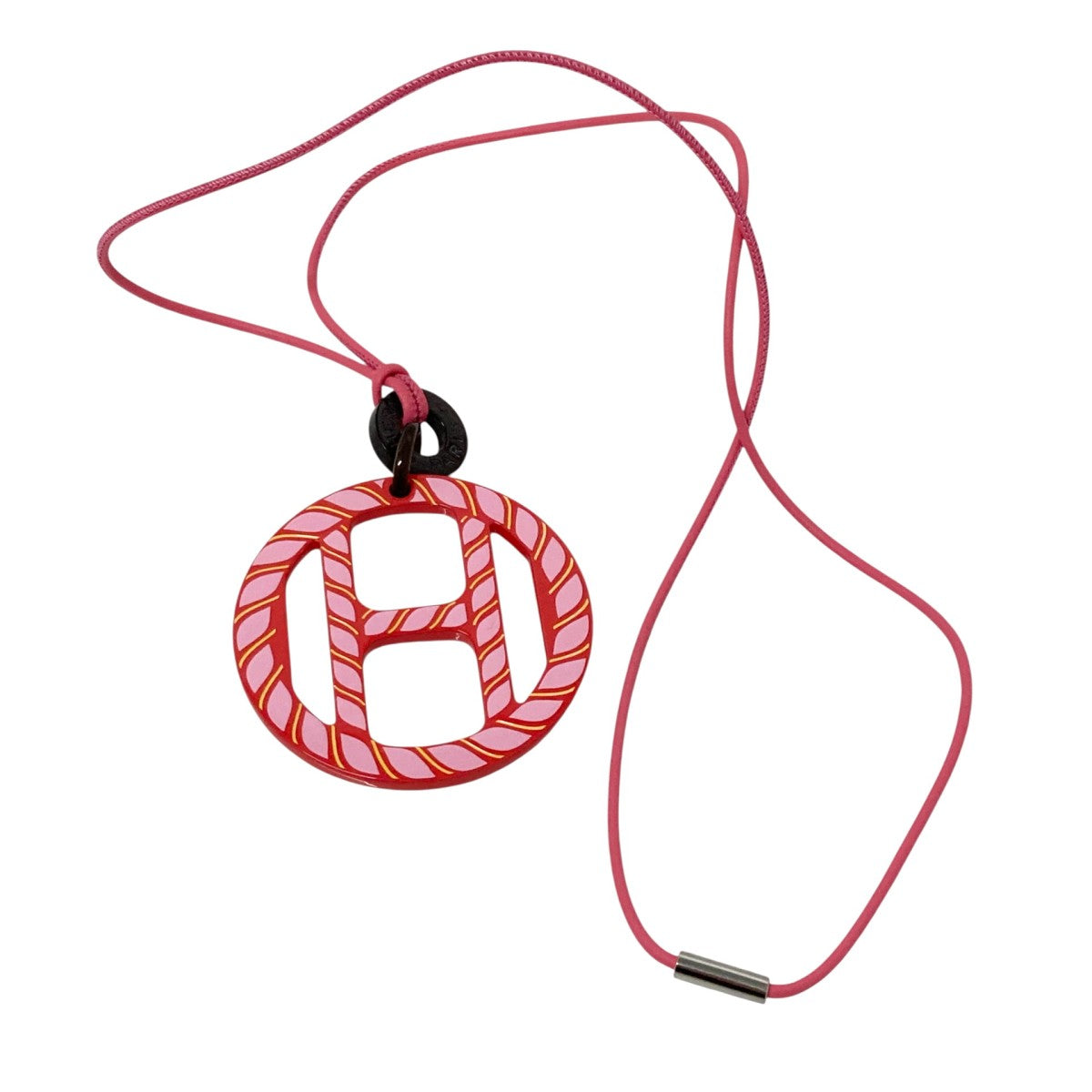 HERMES(エルメス) Hエキップモチーフネックレス ピンク｜【公式