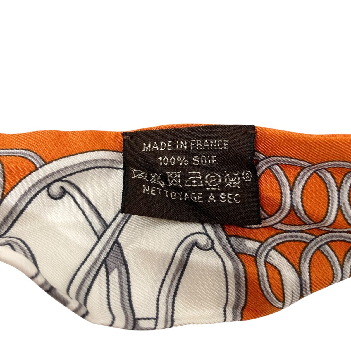 HERMES ツイリーLIFT PROFILEシルク総柄スカーフ 古着・中古-4枚目のアイテム画像