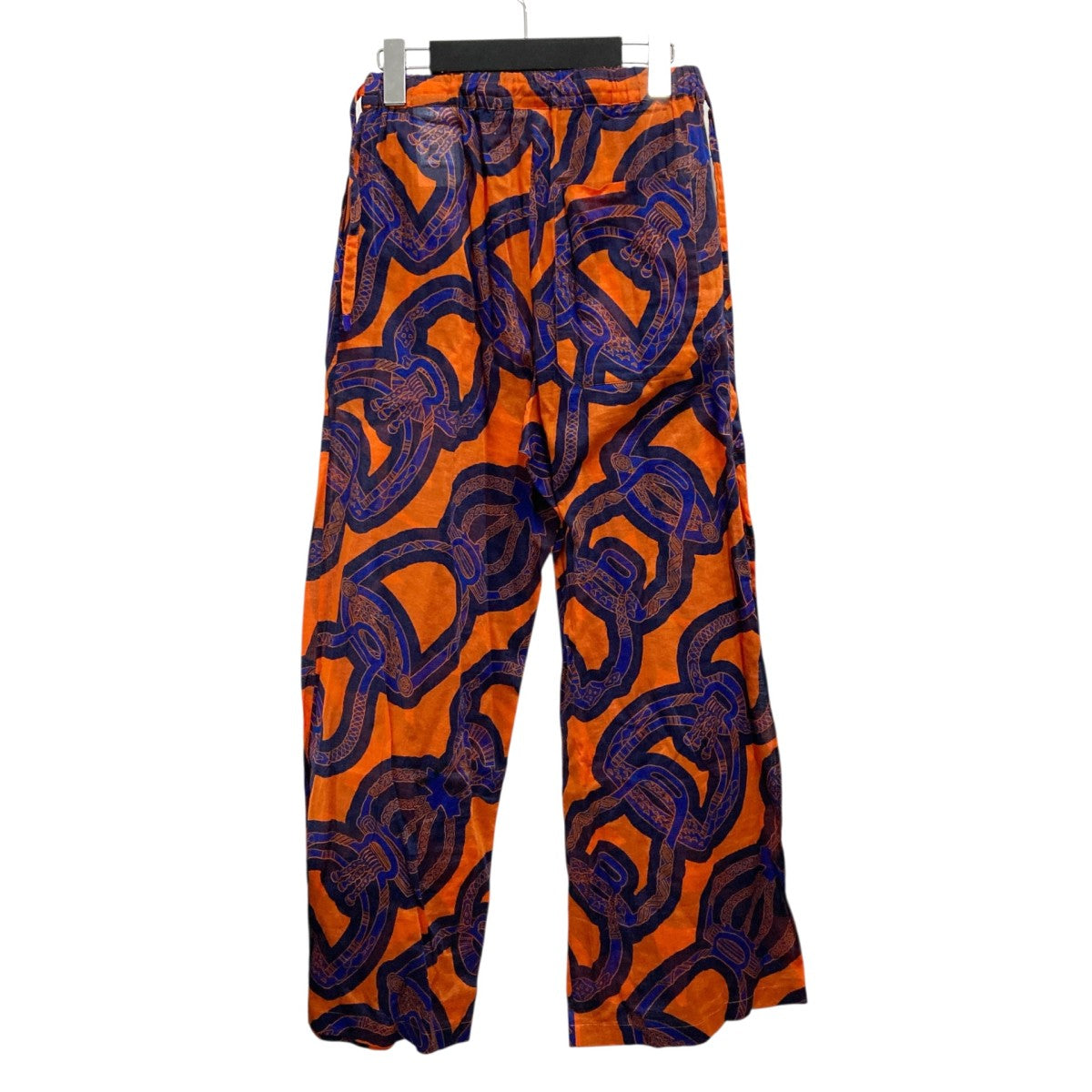 HERMES 総柄シアーパンツ3E3409DC 古着・中古-2枚目のアイテム画像