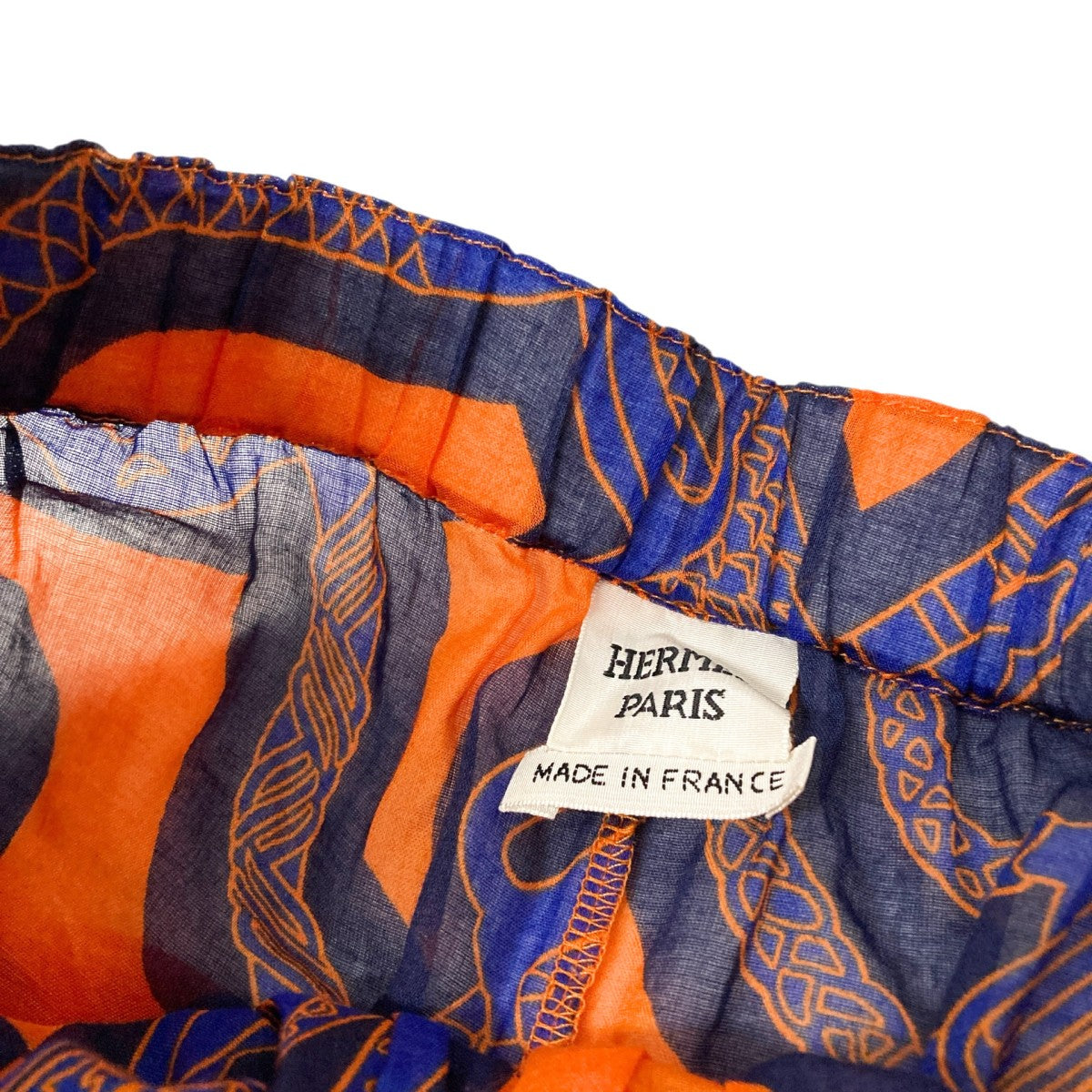 HERMES 総柄シアーパンツ3E3409DC 古着・中古-4枚目のアイテム画像