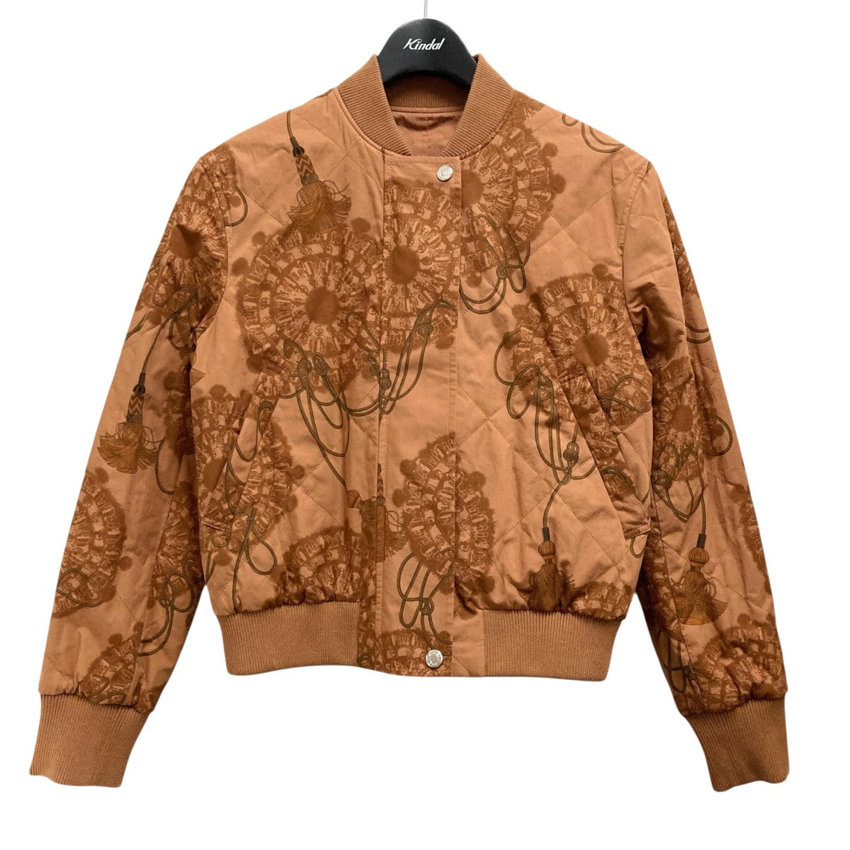 HERMES CLIQUETIS AQUARELLEリバーシブルジャケット2E0156DJ 古着・中古-3枚目のアイテム画像