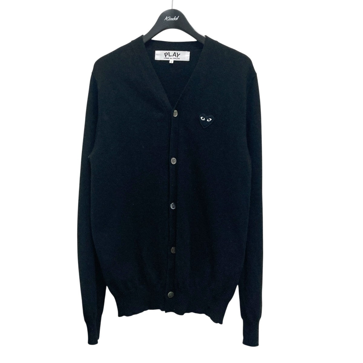 PLAY COMME des GARCONS ワンポイントカーディガンAZ N024 古着・中古-1枚目のアイテム画像