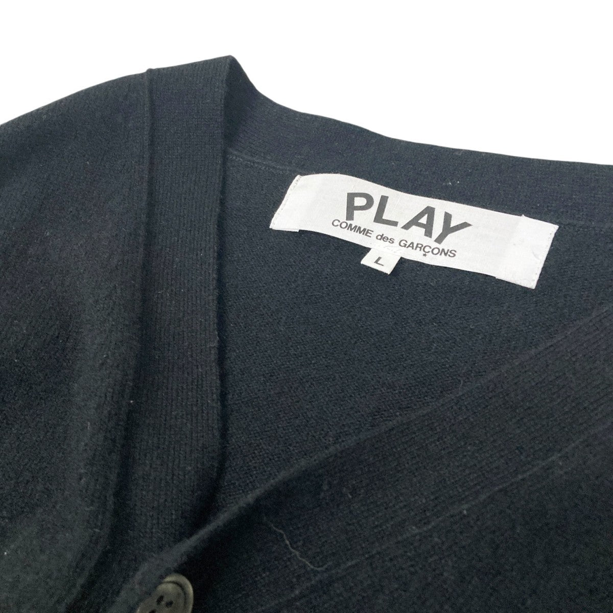 PLAY COMME des GARCONS ワンポイントカーディガンAZ N024 古着・中古-3枚目のアイテム画像