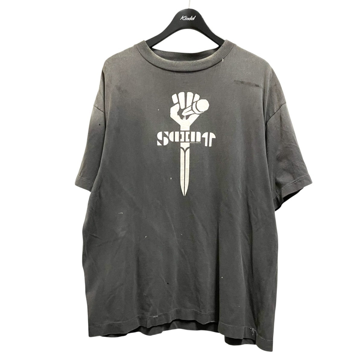 SAINT MICHAEL 加工半袖TシャツSM HR1 0000 001 古着・中古-1枚目のアイテム画像