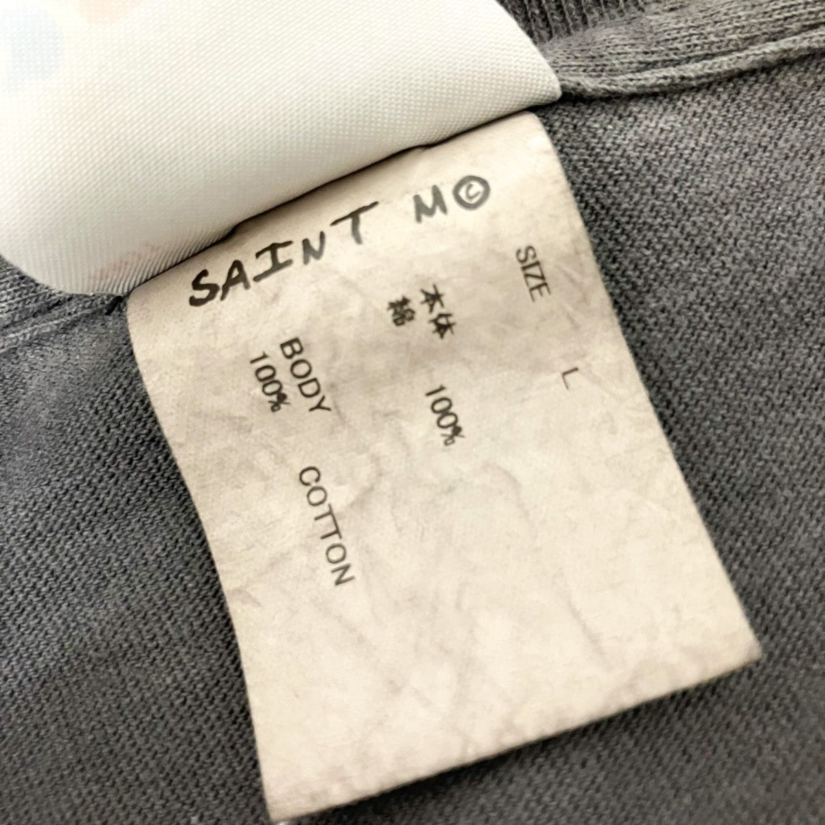 SAINT MICHAEL 加工半袖TシャツSM HR1 0000 001 古着・中古-4枚目のアイテム画像