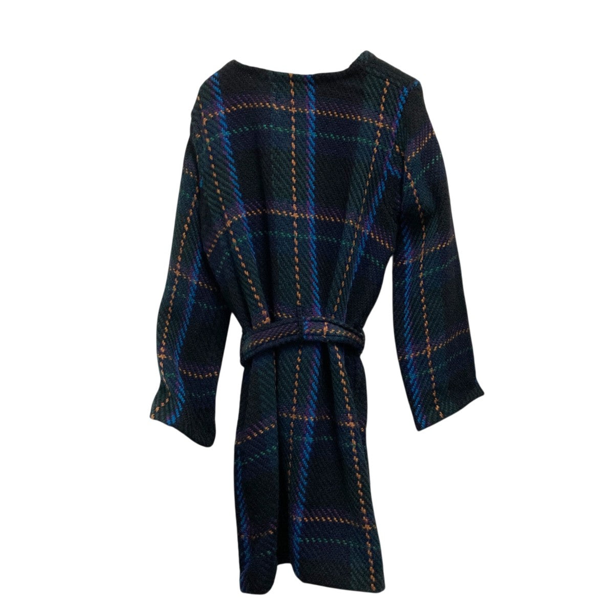 John Branigan Belt Coat Rチェックベルテッドコート118209006 古着・中古-2枚目のアイテム画像