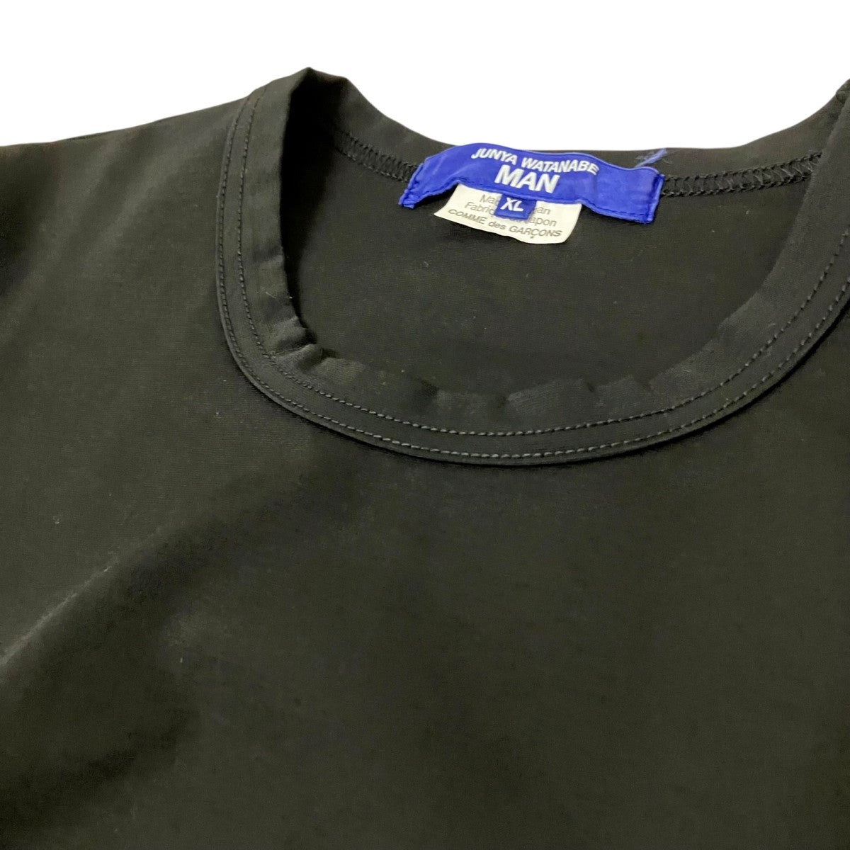 JUNYA WATANABE MAN 綿ナイロンポンチ 無地TEE半袖TシャツWO T013 古着・中古-3枚目のアイテム画像