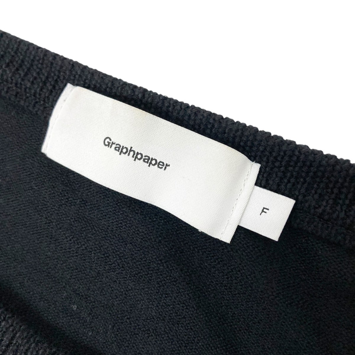 Graphpaper High Gauge Crew Neck KnitクルーネックニットGU223 80118B 古着・中古-4枚目のアイテム画像