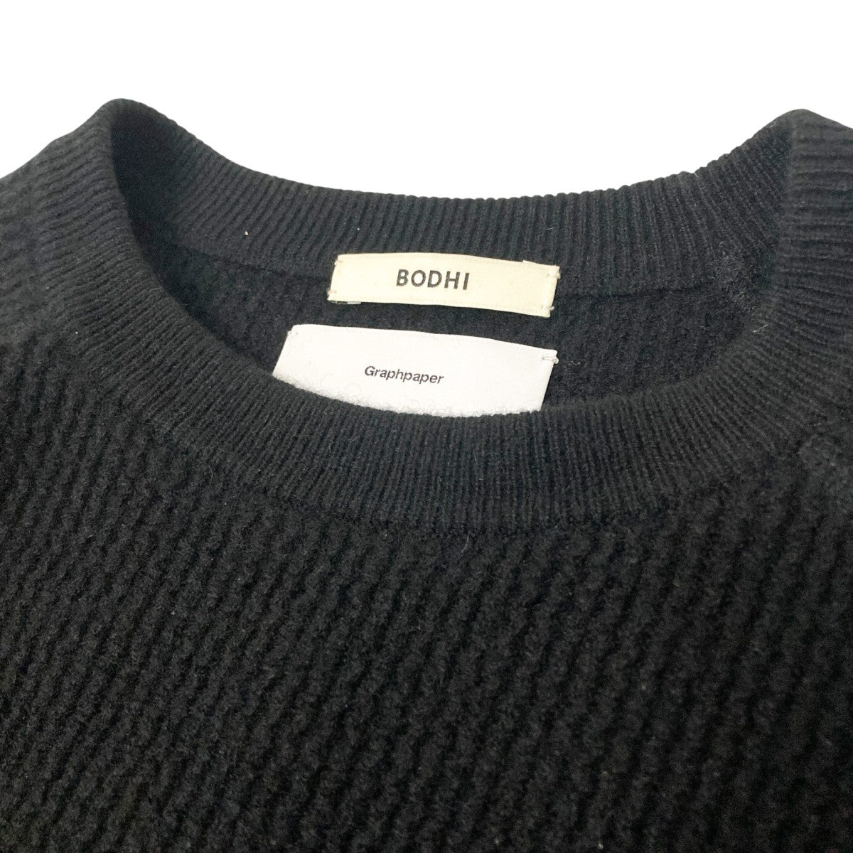 Waffle Cashmere Raglan Long Sleeve Teeラグランニット