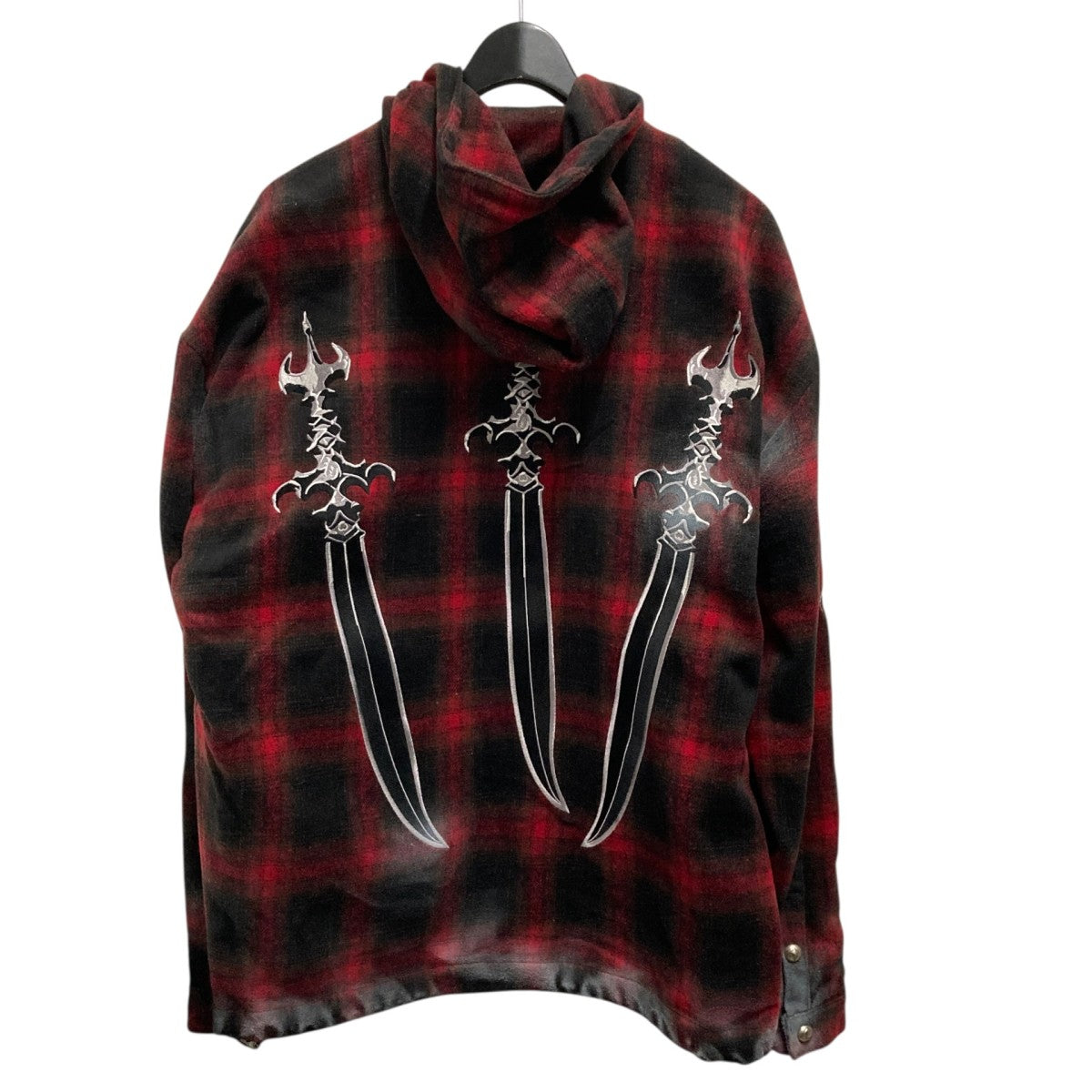 THUG CLUB(サグクラブ) ARAB SWORD FLANNEL ZIP-UPチェックジャケット