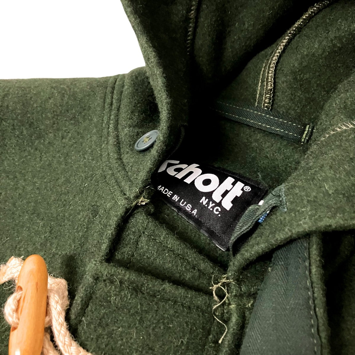 Schott ダッフルコート 古着・中古-3枚目のアイテム画像