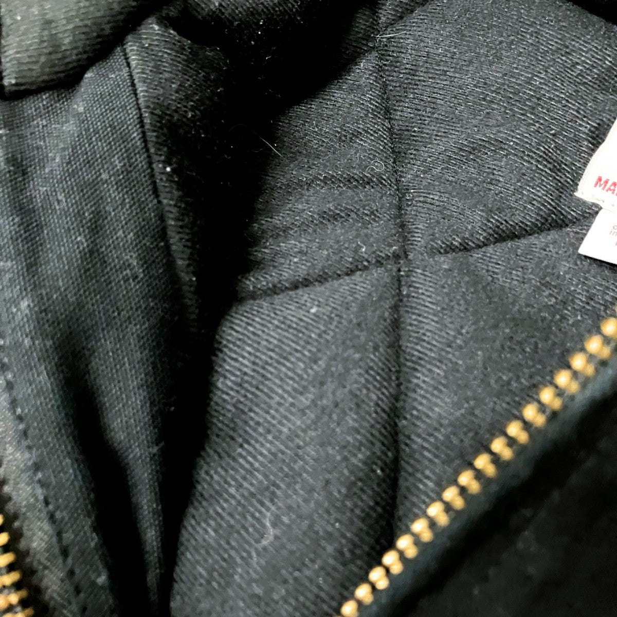 CarHartt BLK QUILTED FLANNEL DUCK ACTIVE JACKET中綿ジャケットJ 140 古着・中古-5枚目のアイテム画像