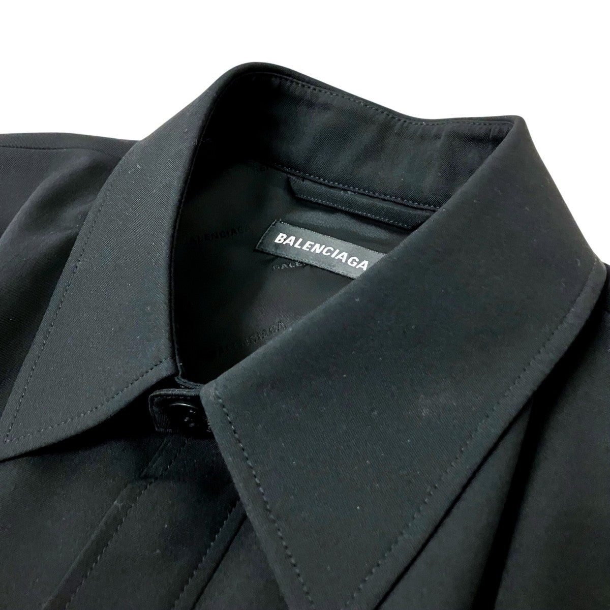BALENCIAGA Tailored Shirt Jacketシャツジャケット672348 TLT14 古着・中古-3枚目のアイテム画像
