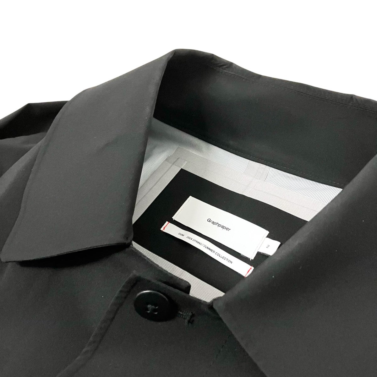 Graphpaper PERTEX SHIELD 3L Bal Collar CoatロングコートGM241 10051 古着・中古-3枚目のアイテム画像