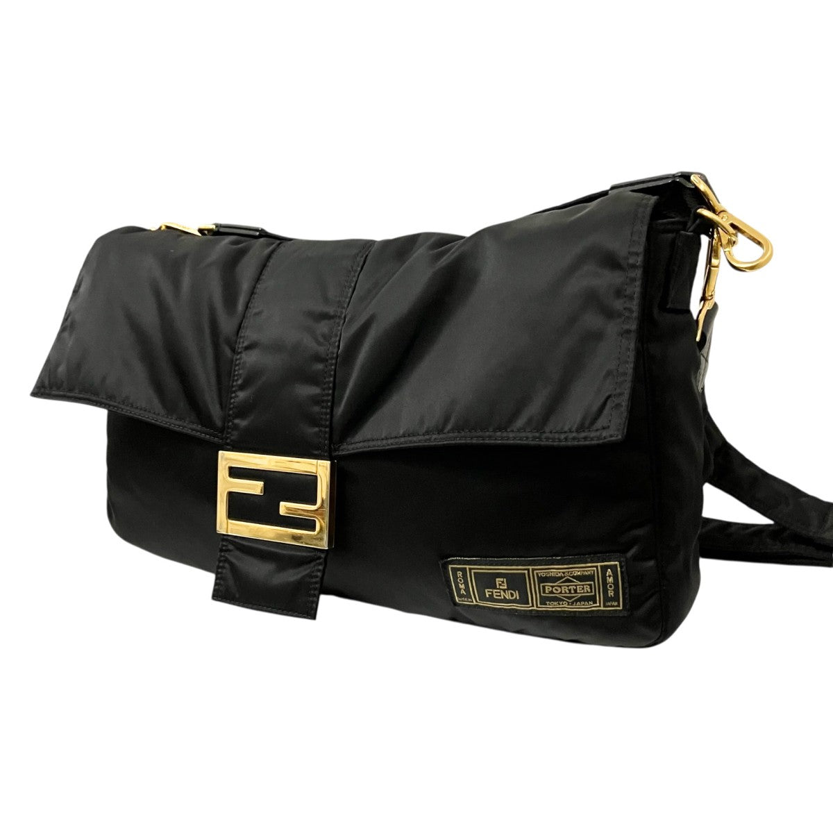 FENDI×PORTER BUGUETTE NYLON BAGショルダーバッグ7VA474 A91S 古着・中古-3枚目のアイテム画像