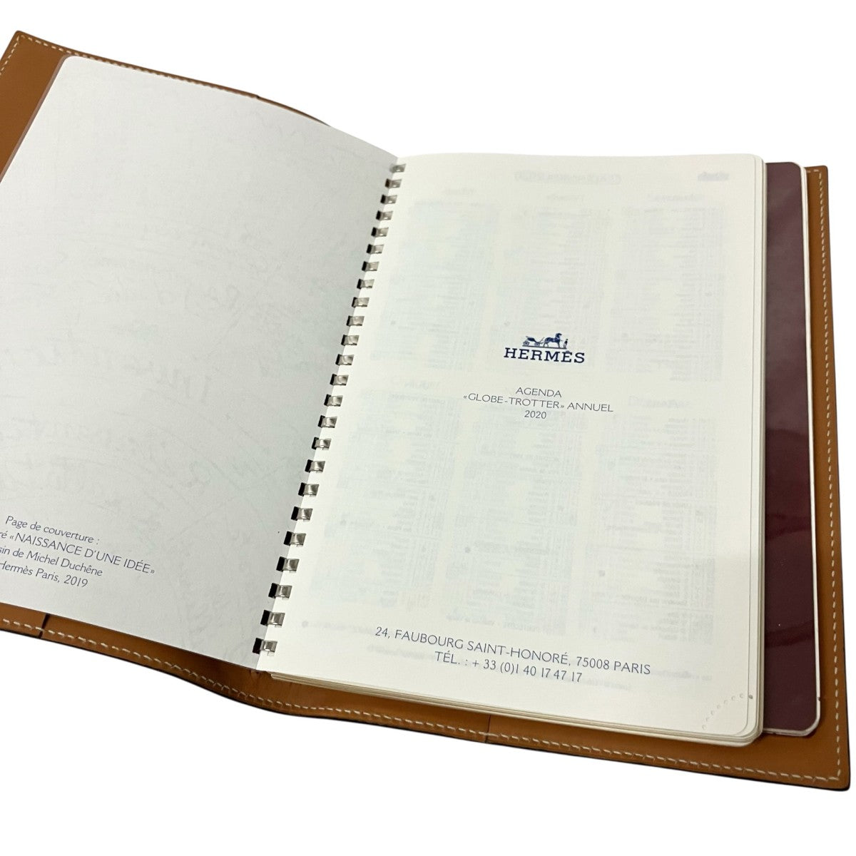 HERMES agenda globe trotterレフィル付き手帳カバー□H刻印 古着・中古-5枚目のアイテム画像