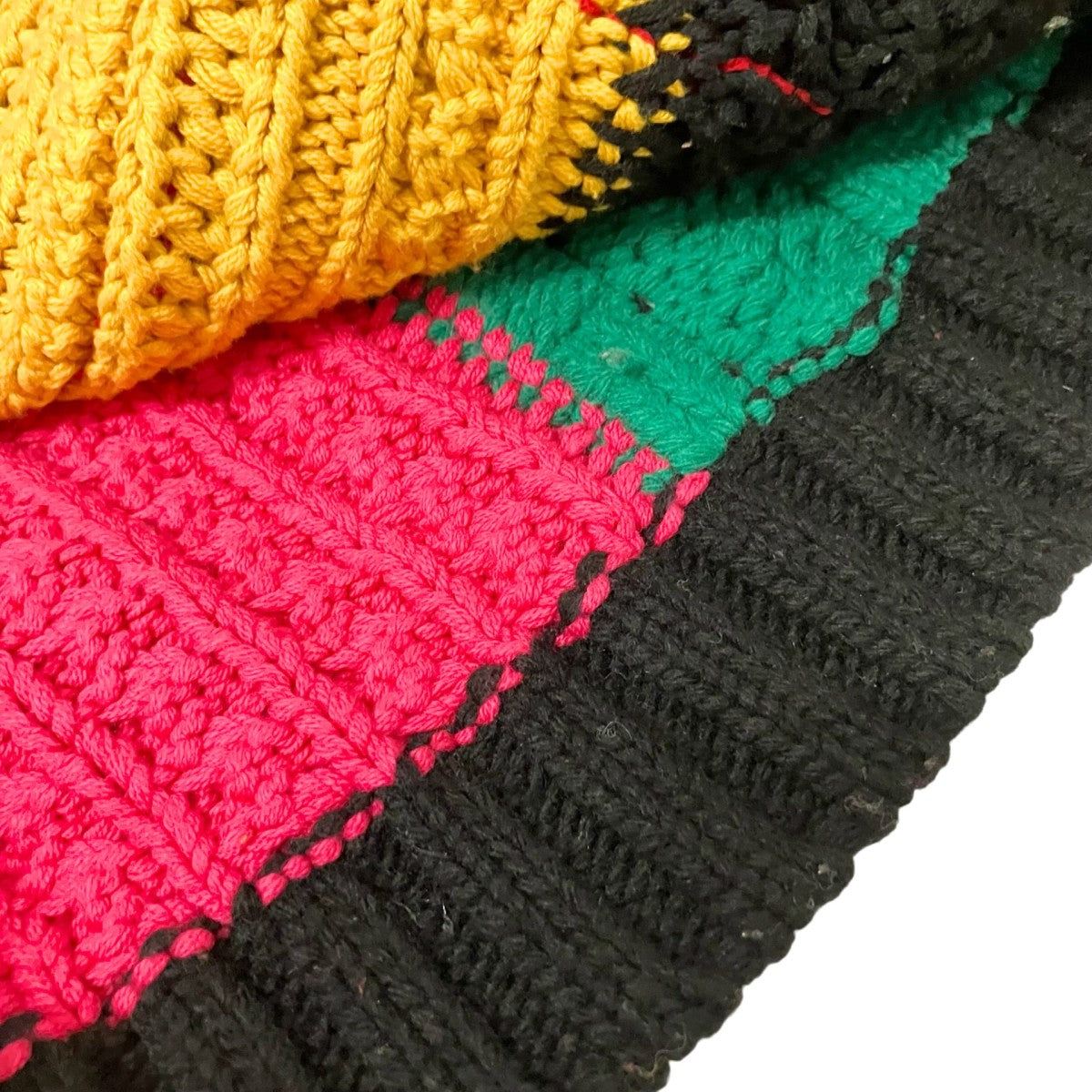 Patchwork Cable Knit Cardiganニットカーディガン