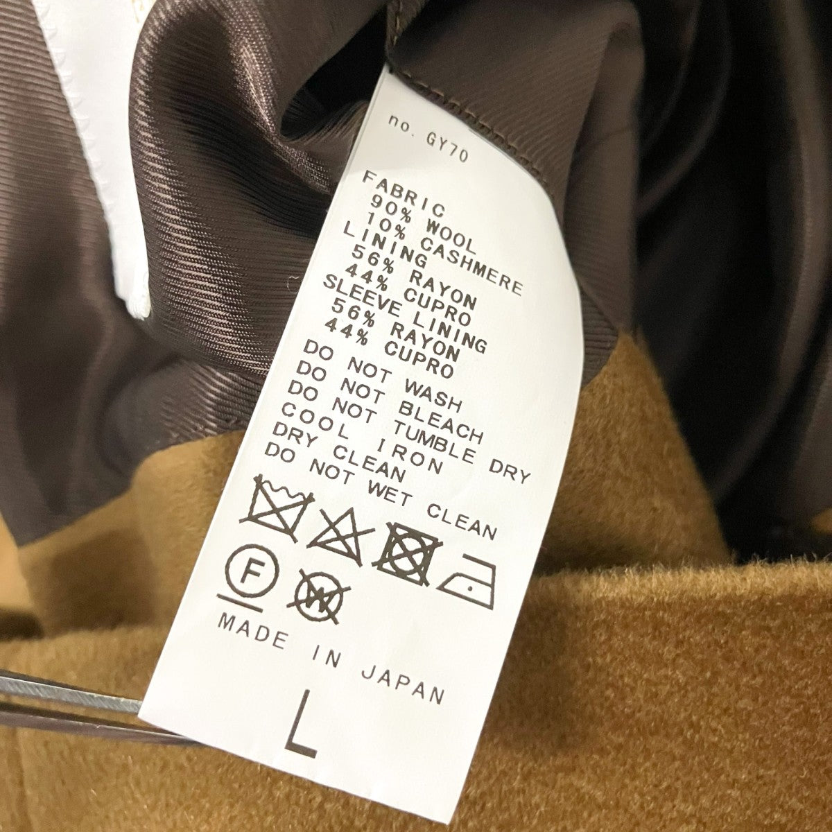 La．French ／ Jacotte COLOMBOカシミヤ混コート24 020 300 0700 3
