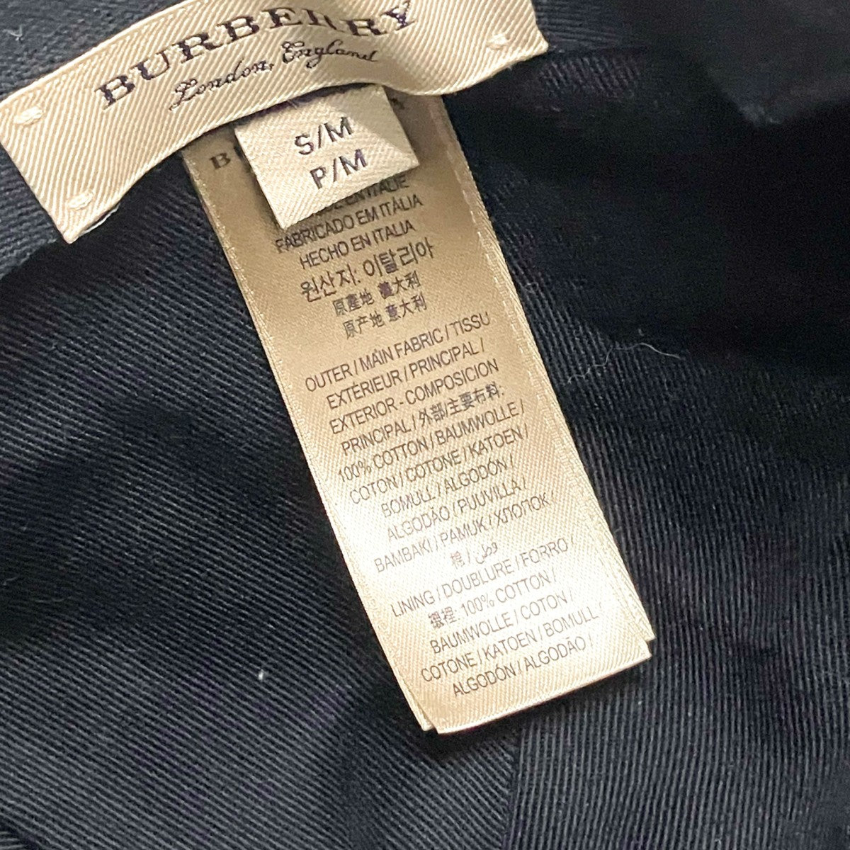 BURBERRY 総柄キャップ4075350 古着・中古-6枚目のアイテム画像