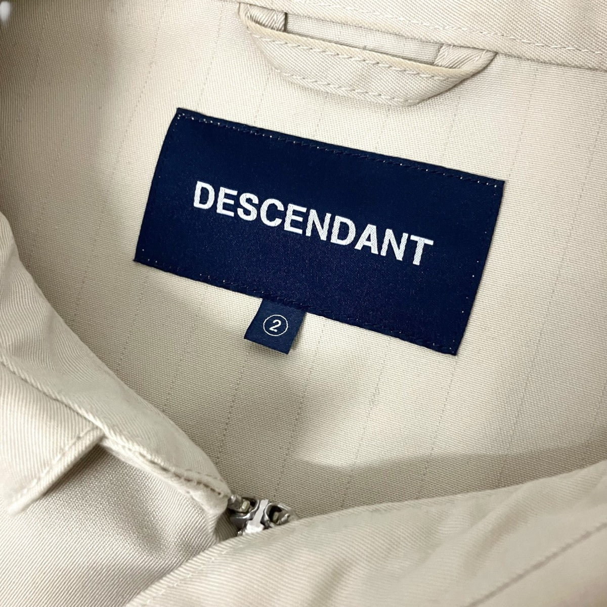 DESCENDANT BINO TC TWILL JACKET ANTISTATICジップジャケット 古着・中古-4枚目のアイテム画像