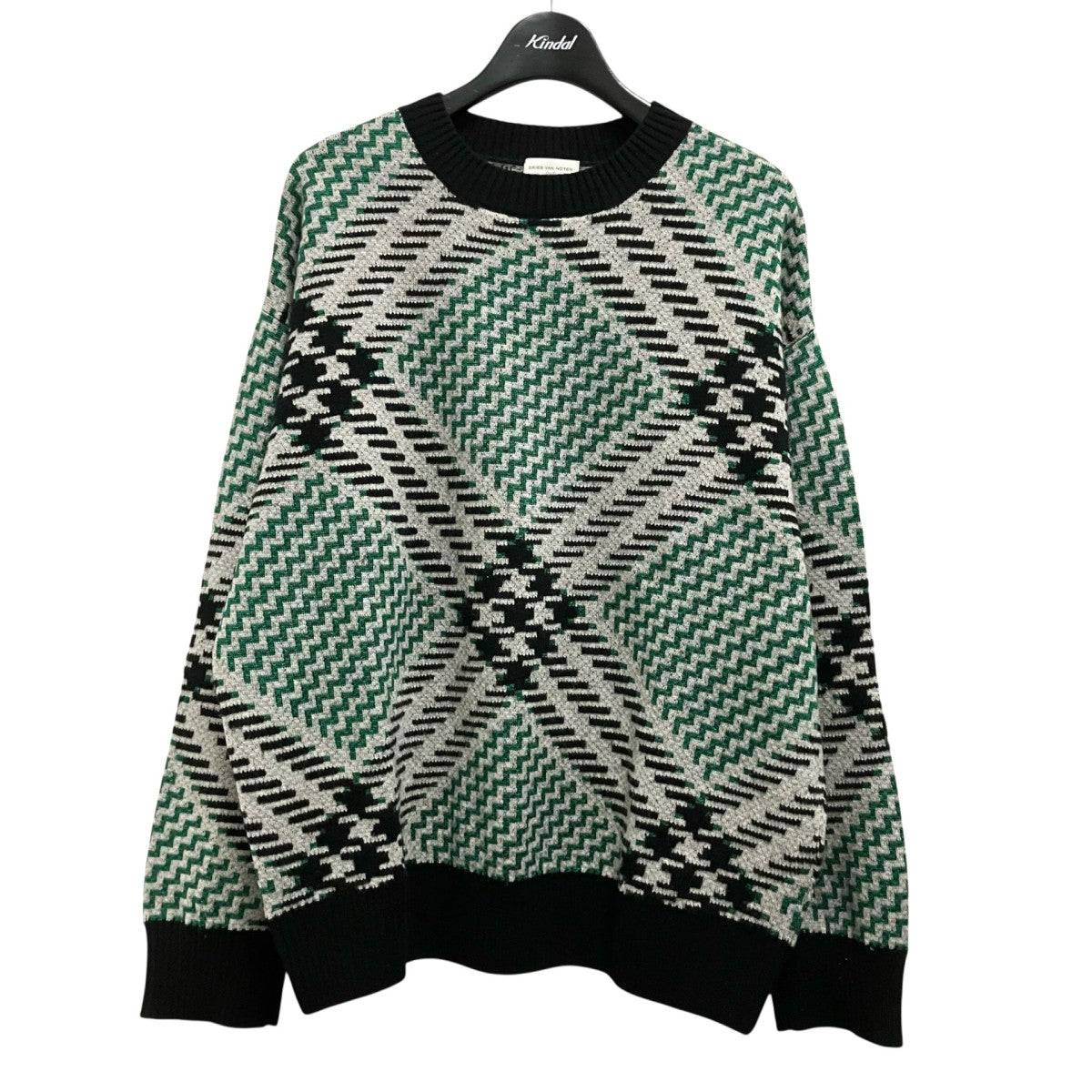 DRIES VAN NOTEN 総柄ニット 古着・中古-1枚目のアイテム画像