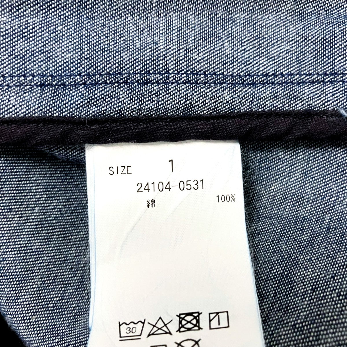 CLANE HOMME デニムシャツ24104 0531 古着・中古-6枚目のアイテム画像