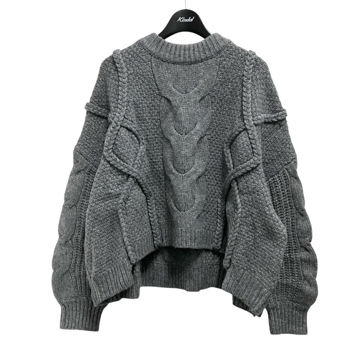 CLANE CROPPED 3D KNIT TOPS厚手ニット15106 2001 古着・中古-1枚目のアイテム画像