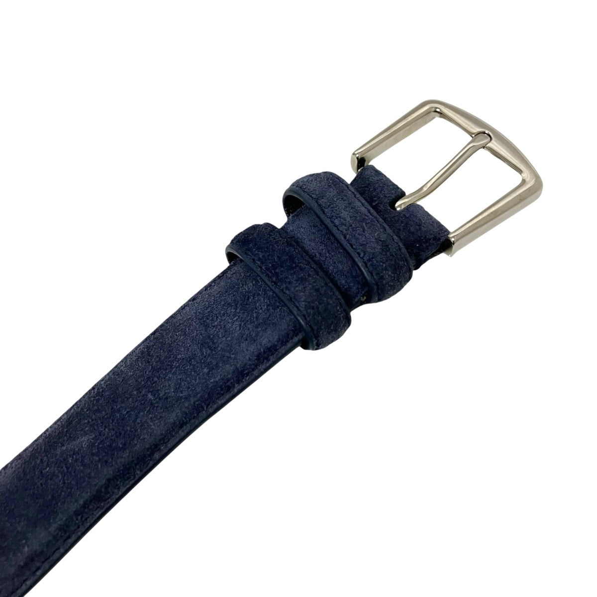LORO PIANA(ロロ・ピアーナ) スウェードベルト ネイビー サイズ 100/40