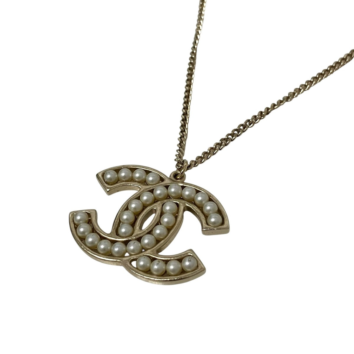 CHANEL ココマークパール付ネックレス 古着・中古-1枚目のアイテム画像