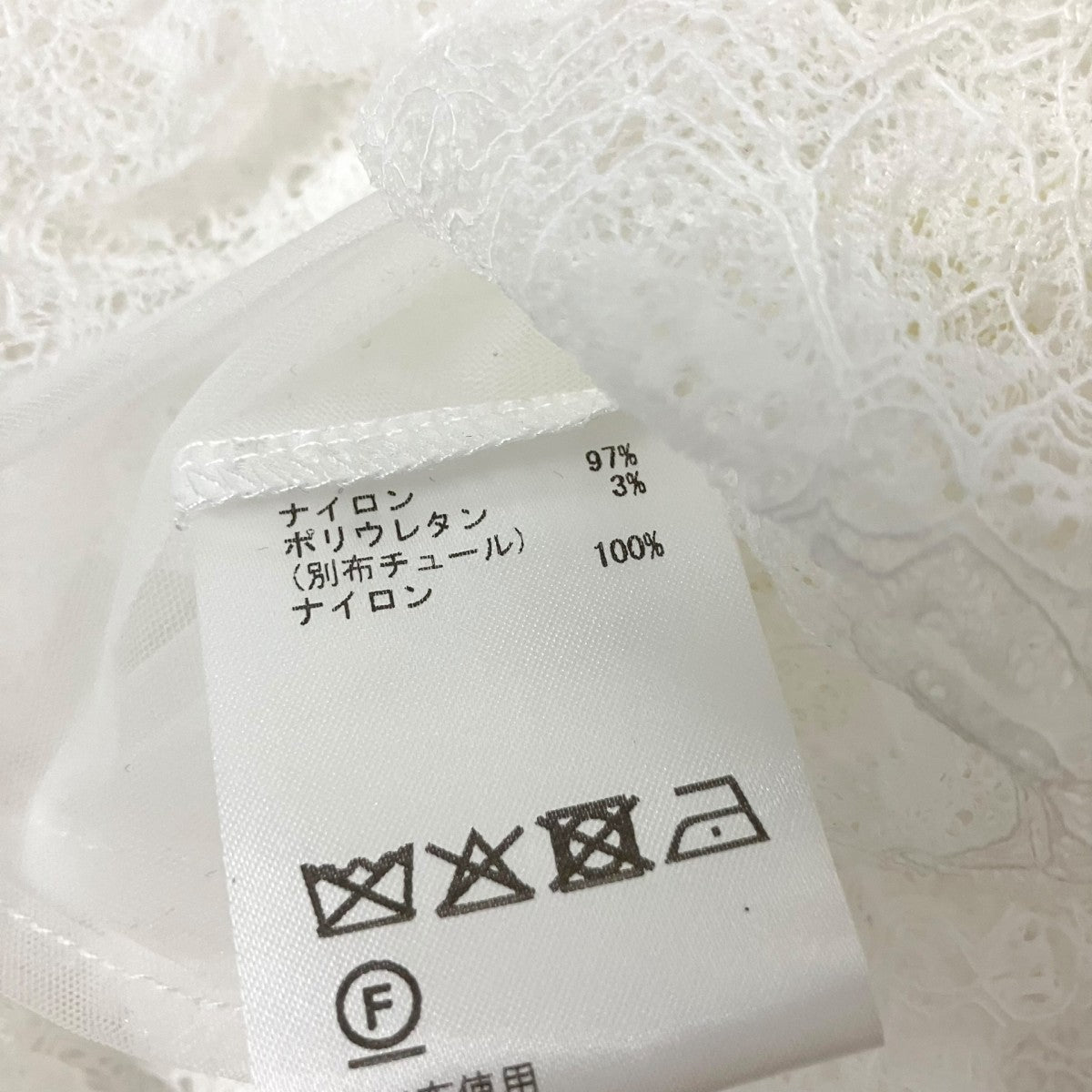 GRACE CONTINENTAL 25SSシアーレースカットTOPレースカットソー01251 42130 00 古着・中古-5枚目のアイテム画像