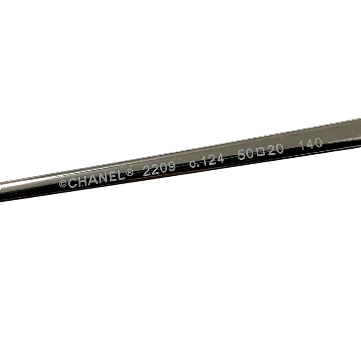 CHANEL オーバルシェイプオプティカルメタルフレーム眼鏡2209 c.124 古着・中古-5枚目のアイテム画像