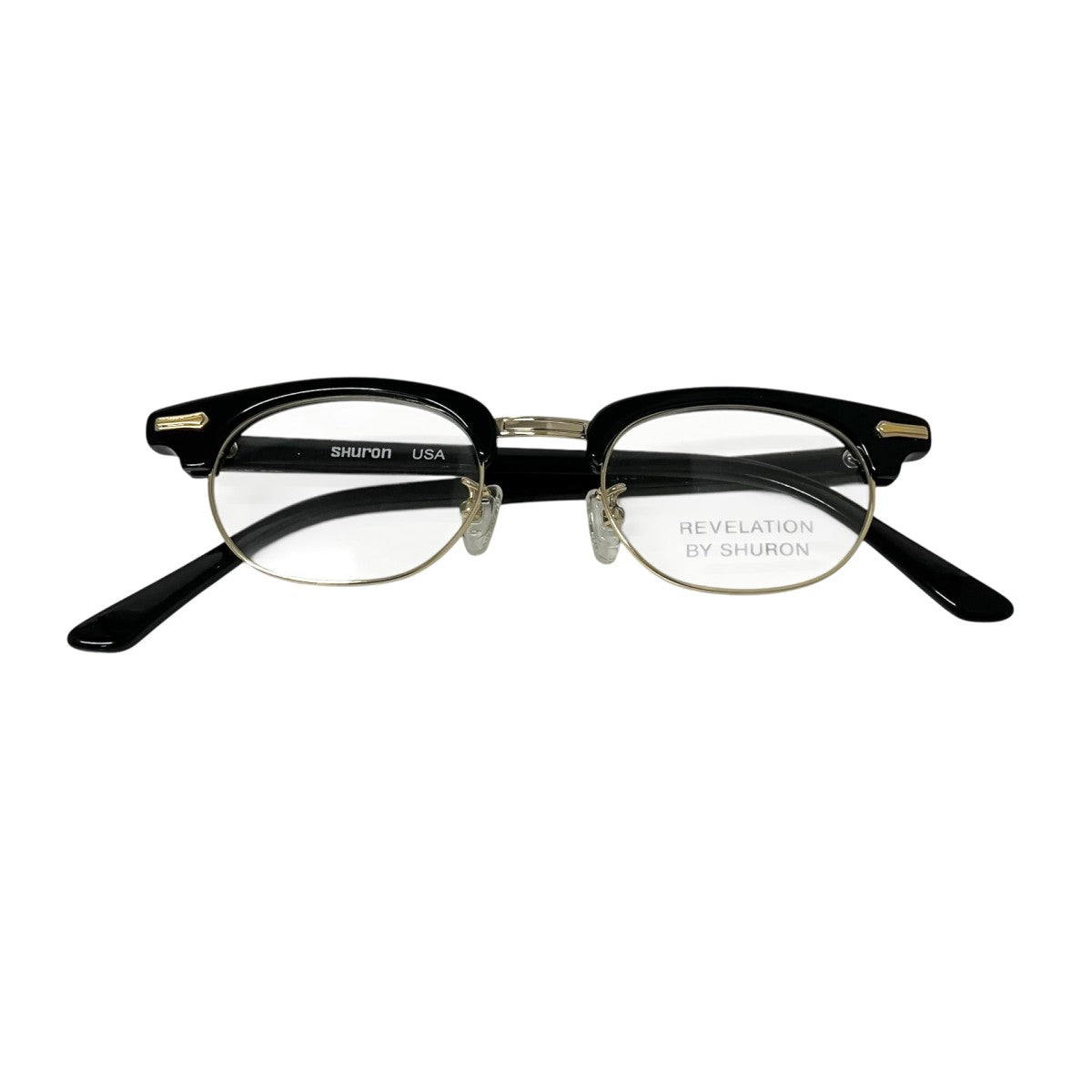 SHURON Ronsir Revelationハーフリム眼鏡 古着・中古-1枚目のアイテム画像