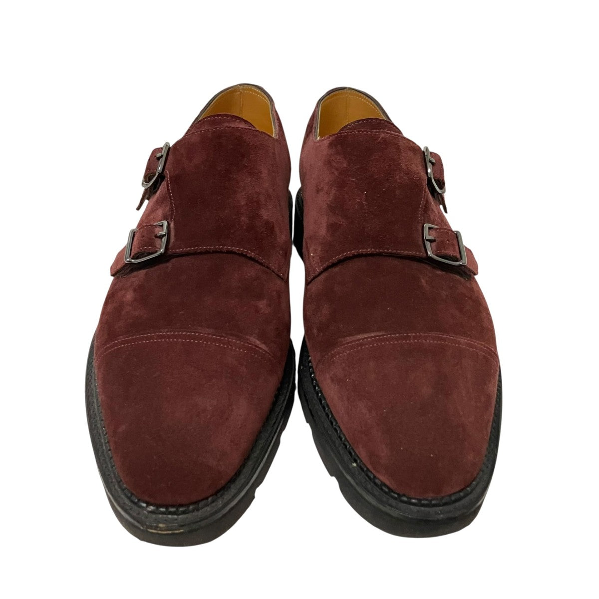 JOHN LOBB WILLIAMスエードモンクストラップシューズ 古着・中古-2枚目のアイテム画像