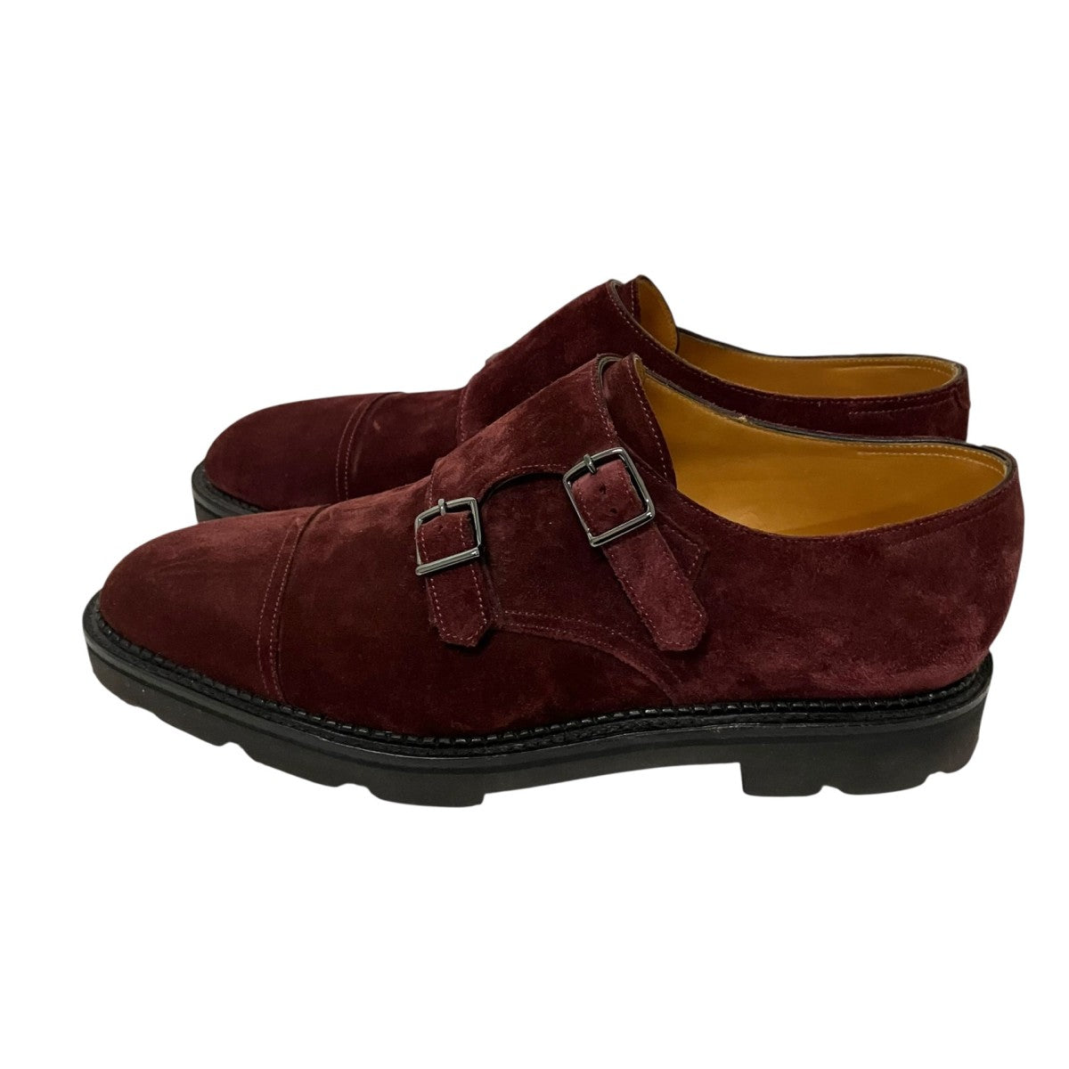 JOHN LOBB WILLIAMスエードモンクストラップシューズ 古着・中古-3枚目のアイテム画像