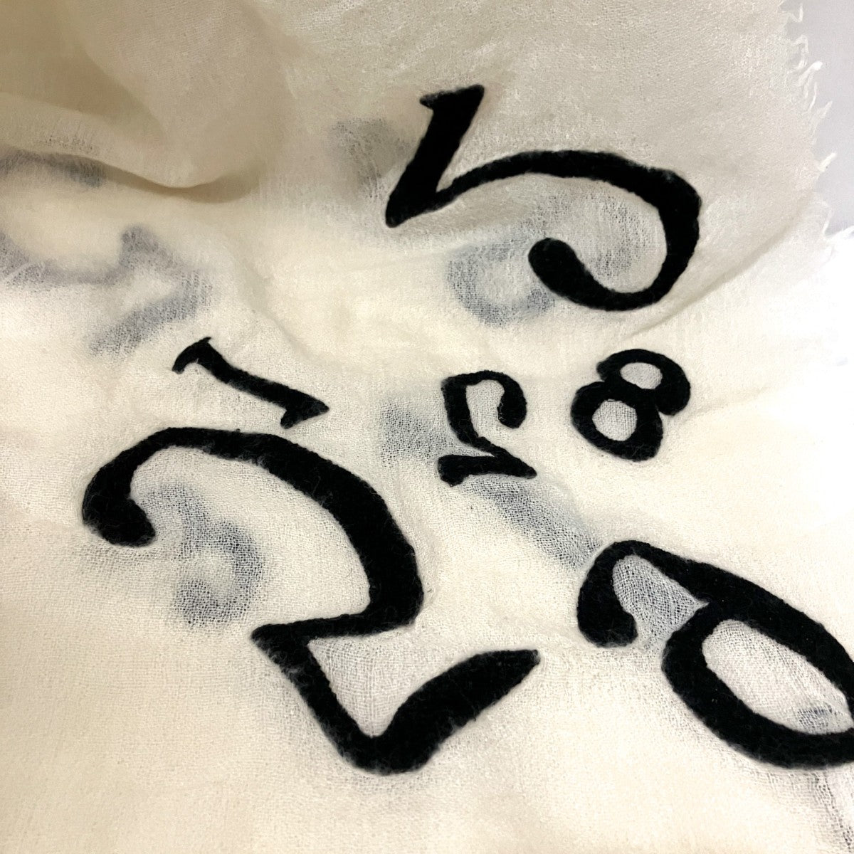 数字装飾ストール