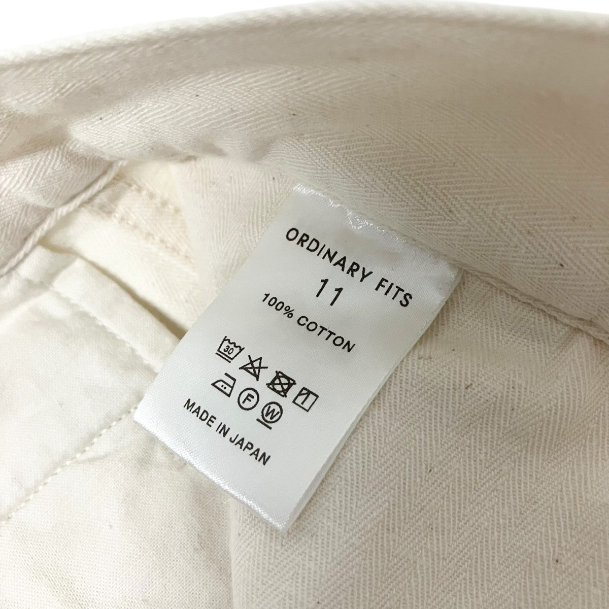 Ordinary fits ヘリンボーンカーゴパンツ 古着・中古-5枚目のアイテム画像