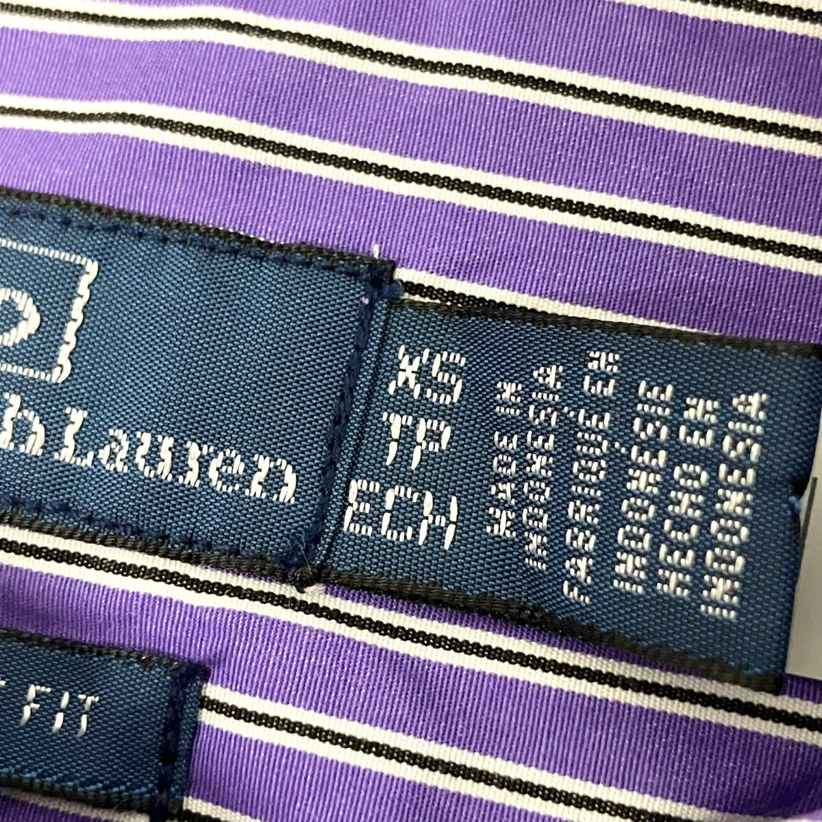 POLO RALPH LAUREN ストライプ長袖シャツ 古着・中古-4枚目のアイテム画像