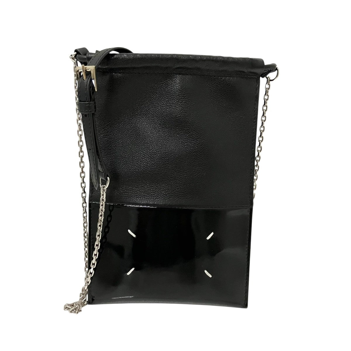 Maison Margiela DRAWSTRING PHONE NECK POUCH WITH CHAINショルダーポーチSA1VL0034 古着・中古-1枚目のアイテム画像